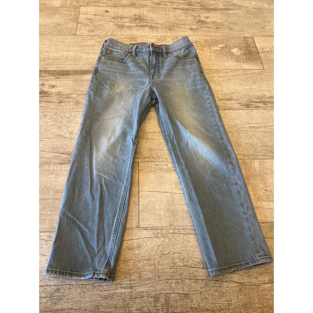 J.Crew Classic Straight Jeans Light‎ Wash Candiani Denim 27P BA657 FA21
